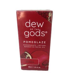 Dew of the Gods POMEGLAZE Pomegranate + Retinol Facial Oil 1.01oz/30mL FULL SIZE